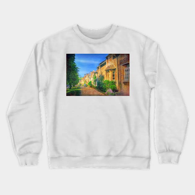 Cottages in Oxfordshire, United Kingdom Crewneck Sweatshirt by Mark Richards